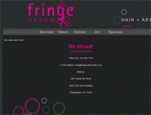 Tablet Screenshot of fringesalononline.com